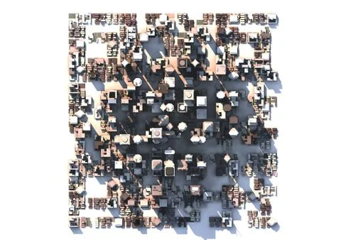 Qr city Illustrazione stock