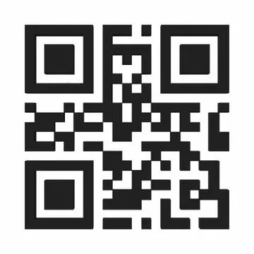 Qr code-1 on white background. 3d rendering Illustrazione stock