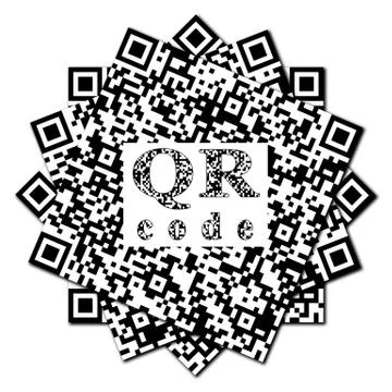 Qr code abstract pattern Stock Photos