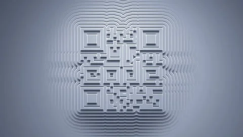 QR code. Art from the elements of the conditional code. Stock Footage 170110657