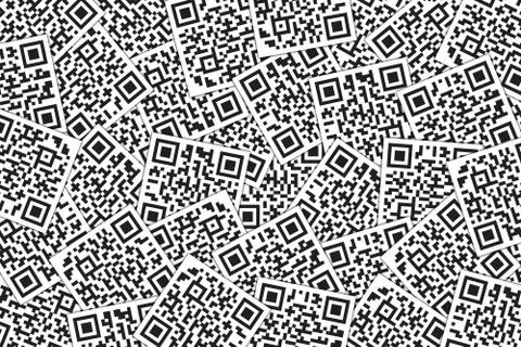 QR Code Background. Quick Response Code for Supermarket, E-commerce, Shop Etc Stock Illustration