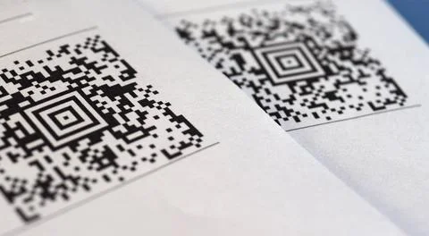 QR code barcode QR code barcode (meaning Quick Response Code) Copyright: x... Stock-Fotos