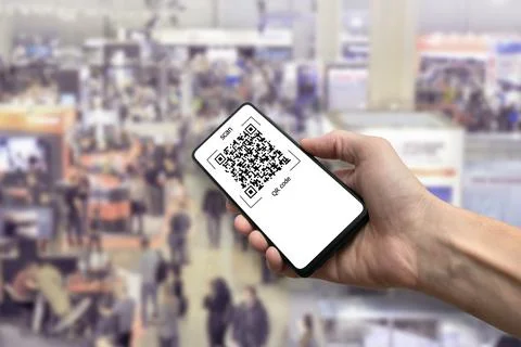 QR code to be scanned by smartphone or scanner Stock Photos