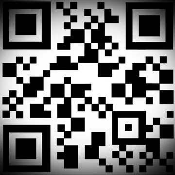 Qr code with black vignette イラスト素材