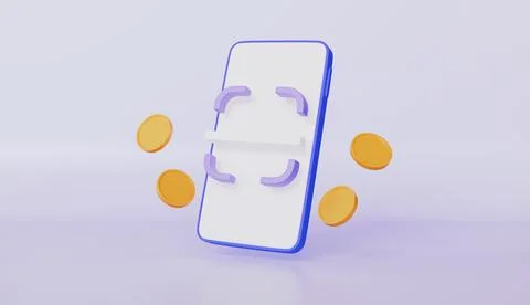 Qr code buttons scan verification identity, Qr code scan for pay online 스톡 일러스트