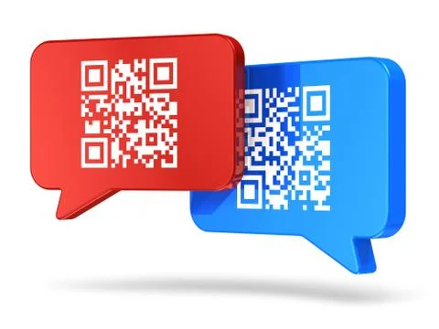QR code communication concept Stock Illustration