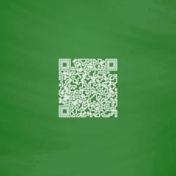 Qr code computer symbol 스톡 일러스트