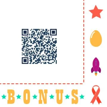 Qr code computer symbol Stock Illustration