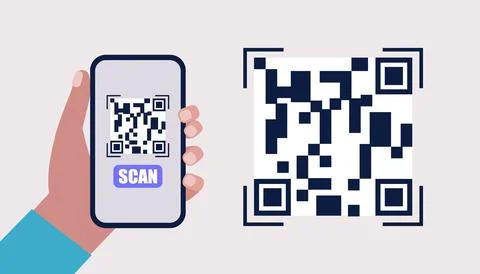 QR code concept Illustrazione stock