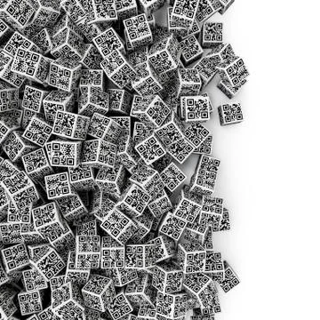 QR code dice spill Stock Illustration