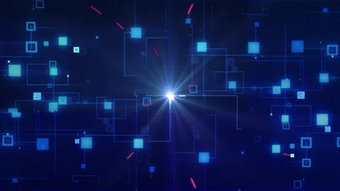 QR Code Digital Data Connection. Global Digital Security Concept. 4K Stock Footage 171858837