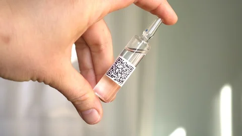 QR Code on Drug Stock Footage 103074961