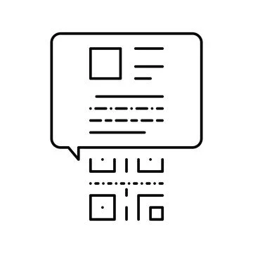 Qr code for find product line icon vector isolated illustration 스톡 일러스트