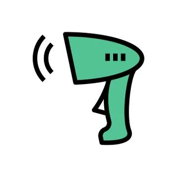 Qr code flat color icon Stock-Illustration