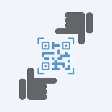 QR code framing Illustrazione stock