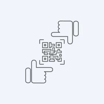 QR code framing 스톡 일러스트