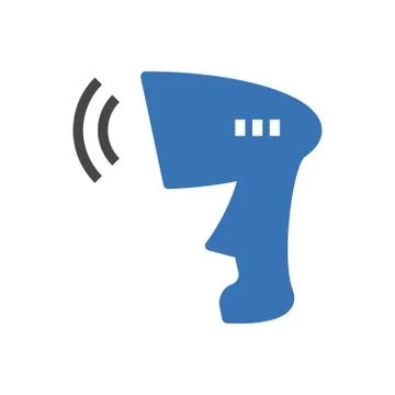 Qr code glyph color icon 스톡 일러스트