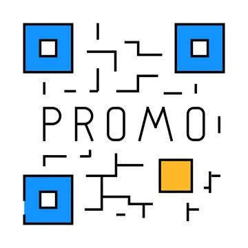 Qr code icon color illustration Illustrazione stock