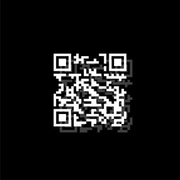 Qr code icon flat Stock Illustration