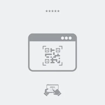 Qr code icon Stock Illustration