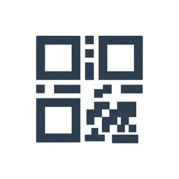 QR Code Icon Illustrazione stock
