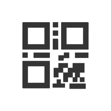 QR Code Icon Stock Illustration