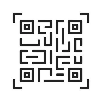 Qr Code Icon Image. Stock Illustration