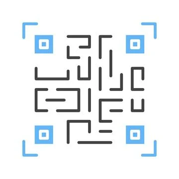 Qr Code Icon Image. Stock-Illustration