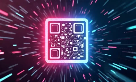 QR code icon information scan Stock Footage 301240972
