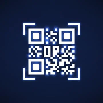 Qr code icon isolated on white background Stock Illustration