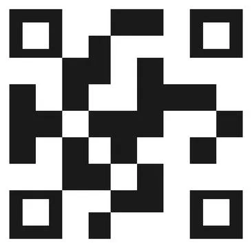 Qr code icon. Mobile device encoding data template Stock Illustration