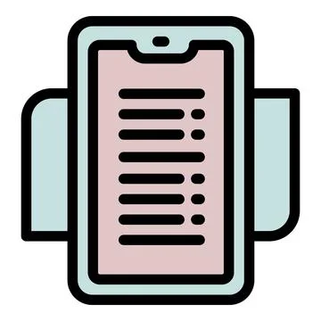 QR code icon outline vector. Mobile app Stock Illustration