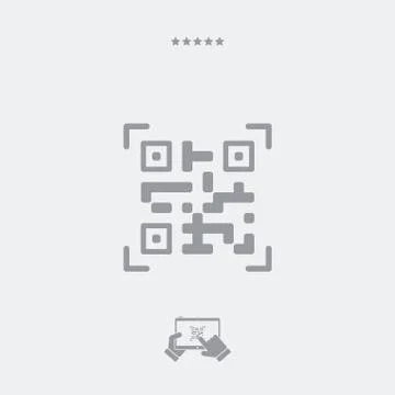 QR code icon, QR code vector, QR code symbol, QR code design, QR code app, QR Stock-Illustration