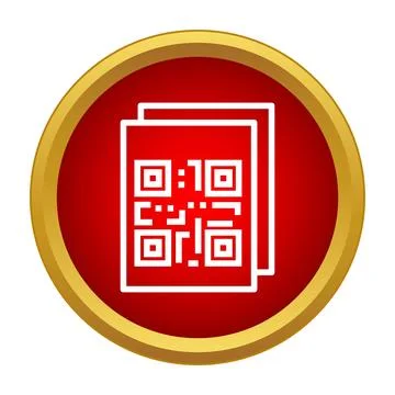 Qr code icon representing digital information and technology イラスト素材