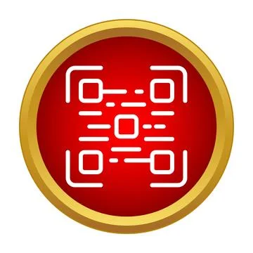 Qr code icon representing digital data transfer 스톡 일러스트
