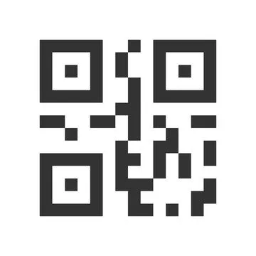 QR code icon. Scan me illustration symbol. Sign mobile sticker, barcode vecto 스톡 일러스트