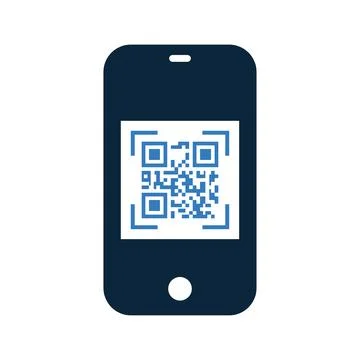 Qr code icon. Simple editable vector isolated on a white background. Illustrazione stock