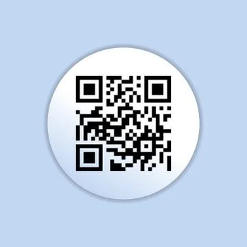 QR code icon in trendy flat style isolated on gray background. Symbol for you Stockillustratie
