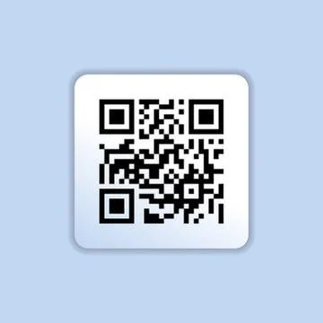 QR code icon in trendy flat style isolated on gray background. Symbol for you 스톡 일러스트
