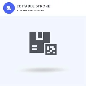 Qr Code icon vector, filled flat sign, solid pictogram isolated on white, log イラスト素材