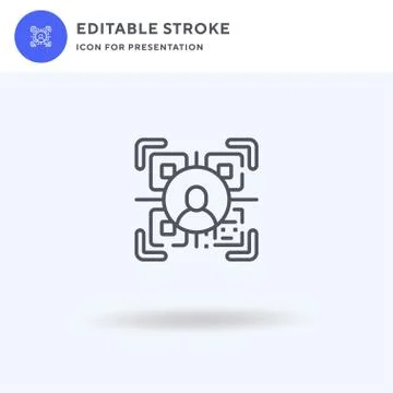 Qr Code icon vector, filled flat sign, solid pictogram isolated on white, log Illustrazione stock