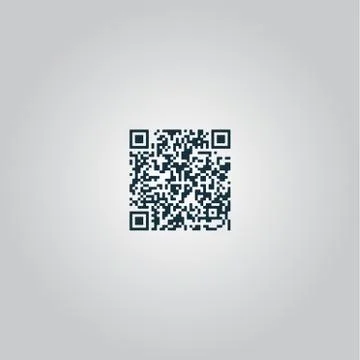 Qr code icon, vector illustration Stock Illustration