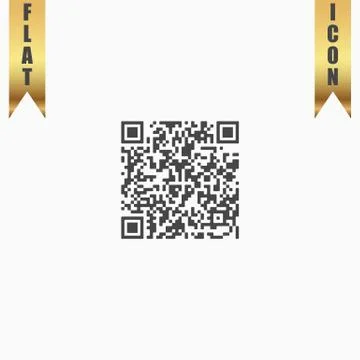 Qr code icon, vector illustration Stock Illustration