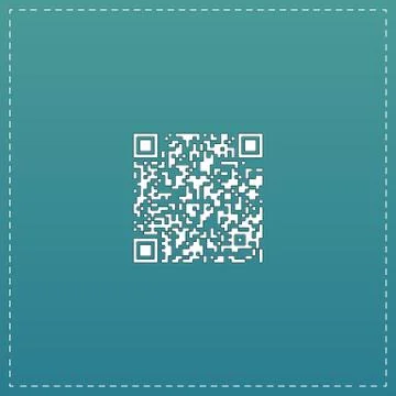 Qr code icon, vector illustration Stock Illustration