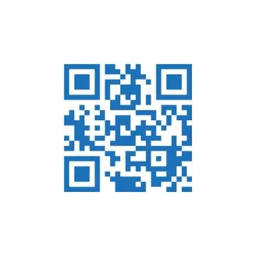 QR Code icon. Vector illustration, flat design. Illustrazione stock