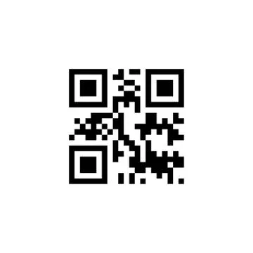 QR Code icon. Vector illustration, flat design. Stock Illustration