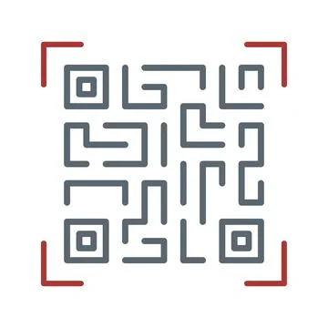 Qr Code icon vector image. Stock-Illustration