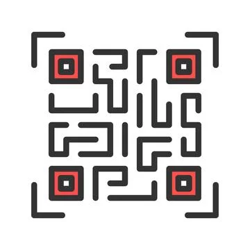 Qr Code icon vector image. Stock-Illustration