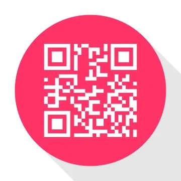 QR code icon vector isolated on white background. Digital information sign Stock Illustration