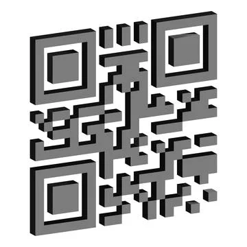 QR code. Identity concept. Qrcode 3d vector illustration Stock Illustration